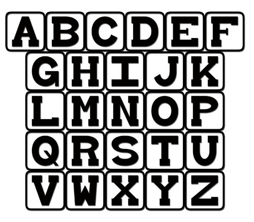 baby block letters font